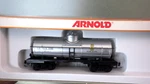 N-scale Arnold Germany Is / Interstate Fuel & Oil Dome Tank Car Box. Fixed Price $14.00.