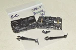 Ho Scale Plastic Passenger Car Trucks Con-cor Streamlined W/ Talgo Coupler Black. Fixed Price $9.00.