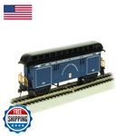 Bachmann Old-time Baggage Car Round End Clerestory Roof Bo Royal Blue Ho. Fixed Price $56.79.