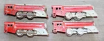 4 Hafner Prewar Gauge Windup 1010 Red Steam Locomotive Type Runs B2. Fixed Price $120.00.
