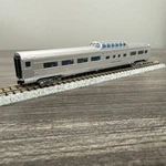 Con-cor Scale #0001-424101(2) Budd Passenger Car Dome Santa Fe Nib. Fixed Price $49.99.