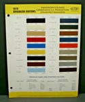 1978 American Motors Passenger Car Colors Dupont Canada Paint Chip Samples Chart. Fixed Price $12.99.