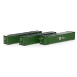 New Athearn 53' Stoughton Containers Hub Group # 2 (3-PACK) Scale. Fixed Price $41.99.