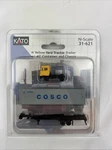 Kato Yellow Yard Tractor Trailer W/ 40 Container And Chassis. Scale 31-621. Fixed Price $90.00.