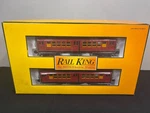 Mth Rail King 30-2448-0 Metropolitan (red) 4-CAR Lo-v Subway Set W/loco-sound. Fixed Price $399.99.