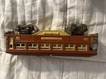 Lionel Prewar Gage 614 Two Tone, Tin Plate Lighted Observation Passenger Car. Fixed Price $125.00.