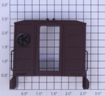 K-line K4880B Prr Brown Painted Passenger Car Vestibule With Brake Wheel (10). Fixed Price $30.00.