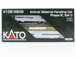 Scale Kato #106-3509 Amtrak Material Handling Car Phase Iv Set 2-PACK. Fixed Price $90.95.