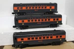 Lionel 3 Long Island Passenger Cars. Fixed Price $139.95.