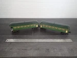 Lionel Lines Vintage Green Tinplate Pullman Cars 2440 & 2441. Fixed Price $55.00.