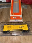 Lionel 6-29266 6565 Series Frisco Yellow Boxcar. Fixed Price $22.00.