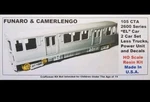 Funaro F&c 105 Chicago Transit Authority 2600 El Cta Passenger 2-CAR Set. Fixed Price $150.00.
