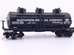 *read* Scale Life Like Gustafson Oil Company 3-DOME Tank Car Shpx 4554 Train. Fixed Price $11.95.