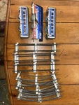 Hafner Prewar Gauge Tin Litho Streamliner Wind Up Passenger Train Set Track. Fixed Price $40.00.