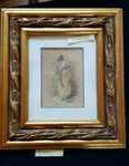 Lionel Hayes English Artist 1879 Original Signed Water Color Framed Damsel. Fixed Price $893.25.
