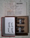 Keil-line Products #48-032 Scale 4-WHEEL Sprung Wood Beam Passenger Car Trucks. Fixed Price $21.24.