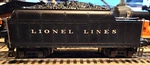 Lionel, Gauge, 2235W Die-cast Whistle Tender In Very Good Condition.. Fixed Price $165.00.
