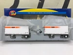 Athearn Ho Scale Yellow Freight 28' Wedge Trailers (2) And Dolly Rtr. Fixed Price $84.95.