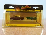 Woodland Scenics AS5544 Ho-scale The Lake, Red 50'S Car Towing Boat. Fixed Price $28.00.