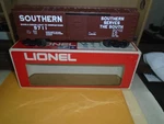 Lionel #6-9711 Single Door Boxcar Southern #9711 O/O27. Fixed Price $20.00.