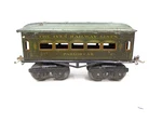 Ives 62 Parlor Car Whl Olive Litho Prewar Gauge X8070. Fixed Price $29.00.