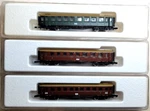 Z Scale Marklin 87940, 50 & 60 W Rttemberg Express Passenger Car Set. Fixed Price $129.95.