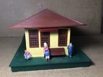 Lionel #12728 Illuminated Passenger & Freight Station Ob W/instruction. Fixed Price $54.99.