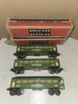 Vintage 30S/40S Lionel Prewar Pullman Passenger Train Cars,two 2640,2641,BOXES. Fixed Price $90.00.