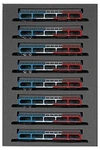 Kato 10-1603 Freight KU5000 With Tricolor 8-CAR Set N Scale. Fixed Price $142.78.