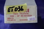 036 -- Labelle 1886 50' Open Platform Business HO-13. Fixed Price $35.00.