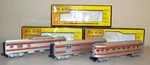 Rail King Mth Trains Santa Fe Car O-27 Streamline Passenger Set 30-6103S-1. Fixed Price $189.99.