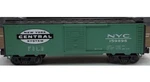 Mth New York Central Box Car 33-7401! & 0/27 Gauge Railking Rugged Rails Nyc. Fixed Price $44.95.