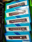 Ho Mantua Pennsylvania Color Sceame Passenger Car Set. Fixed Price $150.00.