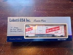 K-line Trains Labatt's Usa Red Stripe Reefer Car Item #K-751406 Nib. Fixed Price $29.95.