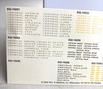 Walthers Ho Scale Passenger Car Decal Sheet For #s 932-10251-10263 Nos Uncut. Fixed Price $10.00.