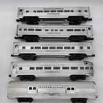 5 Lionel Lines Silver Passenger Car Railway Express Agency Cloud. Fixed Price $199.99.