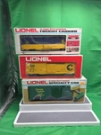 Lionel 027 9426 Box Car. 9740 9629 Hi Cube Chessie. Fixed Price $76.00.