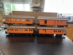 Delton Milwaukee Road Set Of 4 Different Passenger Cars, Scale, W/lights, New!. Fixed Price $325.00.