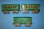 American Flyer Prewar Gauge #3150 Baggage, #3161 Pullman & #3162 Observation. Fixed Price $80.96.