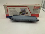 Piko 95607 Flat Car For Maintenance With 2 Axles Low Sides, Gray Fs. Fixed Price $105.60.