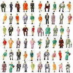60PCS Ho Scale Seated 1:87 Painted Figures Passenger Sitting People P87S. Fixed Price $13.99.
