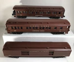 Lionel Set Madison Lines Observation, Baggage, Passenger Cars W/ Boxes. Fixed Price $370.00.