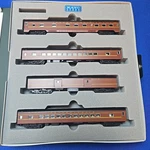 Kato 106-028 Smooth Side Passenger 4 Car Set Pennsylvania Nos. Fixed Price $250.00.
