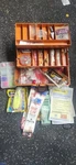 Eagle Claw/water Gremlin/president Mixed Lot Tackle Box Soft Plastics, Line. Fixed Price $65.00.