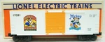 Lionel 6-19281 Mickeys Carrots Hi-cube Boxcar Ln/box. Fixed Price $8.50.