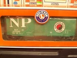 Lionel Trains Np High Cube Golden West Services 6-36211. Fixed Price $40.00.