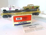 New Box! Lionel 6-19423--6424 Circle--l--racing Flatcar W/stock Cars. Fixed Price $28.00.