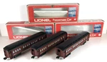 Lionel Nos. 6-9513, 1914, 1915 Pennsylvania Passenger Cars, Tuscan/black, Boxed. Fixed Price $80.00.