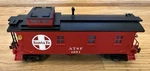 Railking Mth Santa Fe 1351 Woodsided Caboose 30-7720 Lighted Tested Ships Fast!. Fixed Price $34.99.