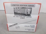 Walthers # 932-9098 Chicago Northwestern Airslide Hopper 3-PACK Kit Scale. Fixed Price $45.00.